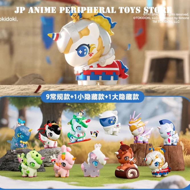 

Подлинная TOKIDOKI в стиле чиби, серия Unicorno, слепая коробка, милая фигурка в стиле подтверждения, модель, украшение для рабочего стола, детский подарок на день рождения
