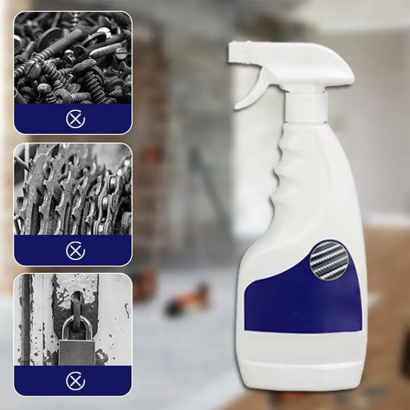 Dispositivo di rimozione della ruggine per metalli resistente Dispositivo di rimozione della ruggine multiuso Inibitore di ruggine Spray antiruggine Potente dispositivo di rimozione della ruggine per metalli da 500 ml