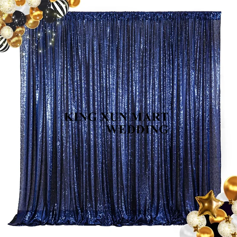 

10ft Seamless Glitter Wedding Backdrop Curtain Sequin Wedding Wall Photo Booth Background Event Party Sequin Panel Baby Shower