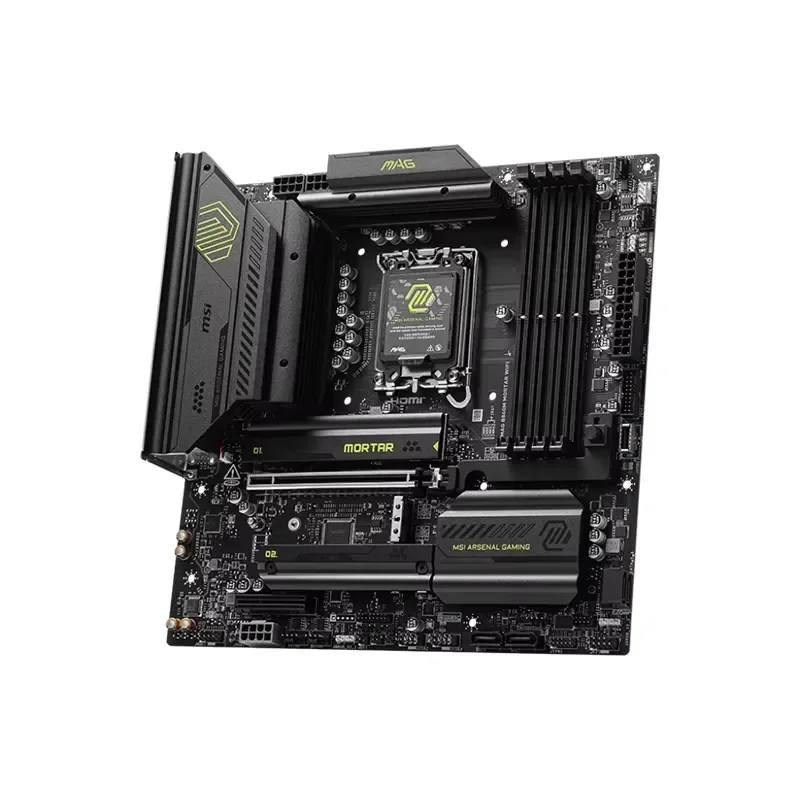 【CHIMU HOME】LGA 1851 M-ATX B860 게이밍 마더보드 WIFI7 PCIe5.0 M.2 DDR5 코어 울트라 시리즈 프로세서용 썸네일 3