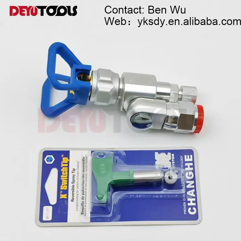 CleanShot Valve Set With Tip Shut-off Value 287030 Airless Spray Adapter Joint For Wagner Titan Spray Gun
