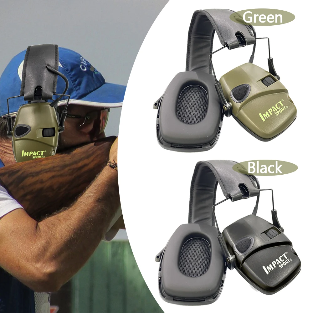 Outdoor Tactical Electronic Shooting Earmuff Antinoise Headphone Sound Amplification Hearing Protection Headset Foldable