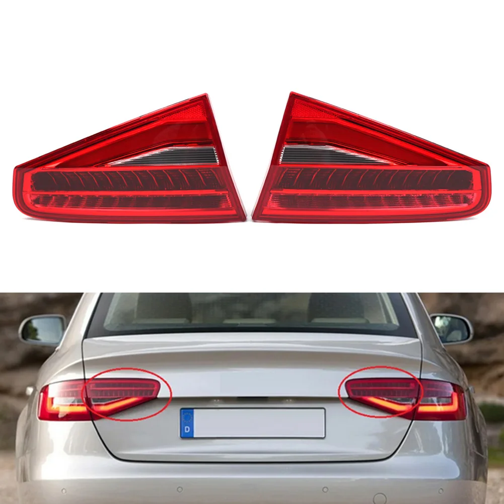 2 PCS Left & Right Car Inner Tail Light Rear Brake Lamp Red For Audi A4 S4 8K5945093AC 8K5945094AC