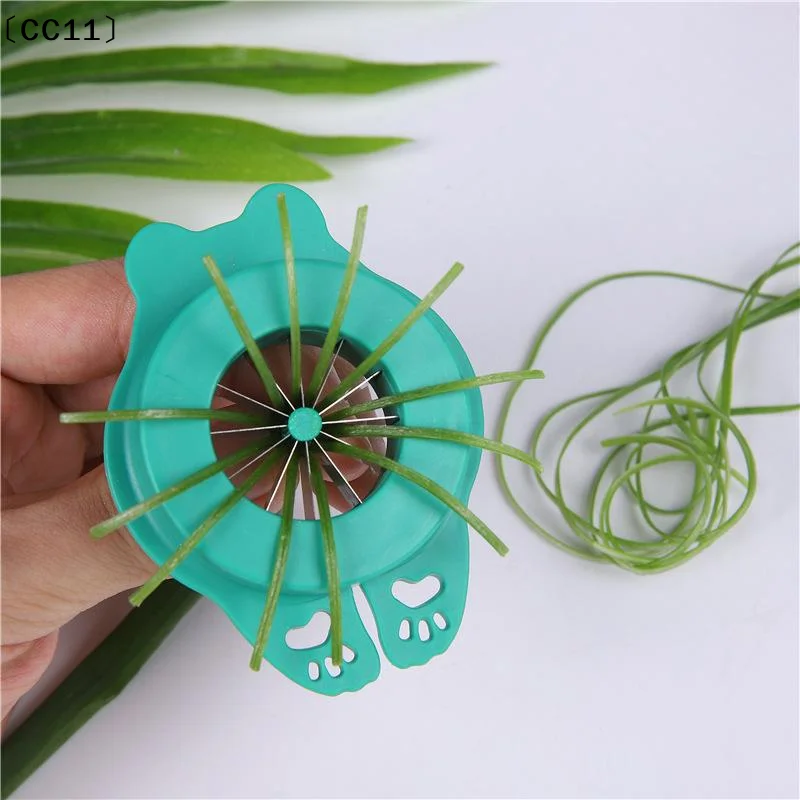 1PC Green Onion Easy Slicer Shredder Plum Blossom Scallions Cut Green Onion Wire Drawing Kitchen Superfine Shredder〔CC11〕