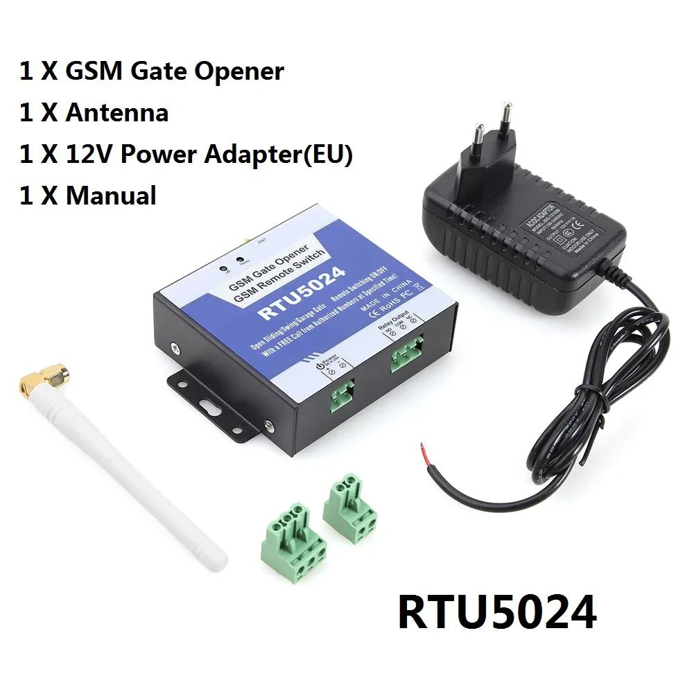 G202/RTU5024 GSM Gate Opener Relay Switch Remote Control Door Access Wireless Door Opener By Free Call 850/900/1800/1900MHz Open