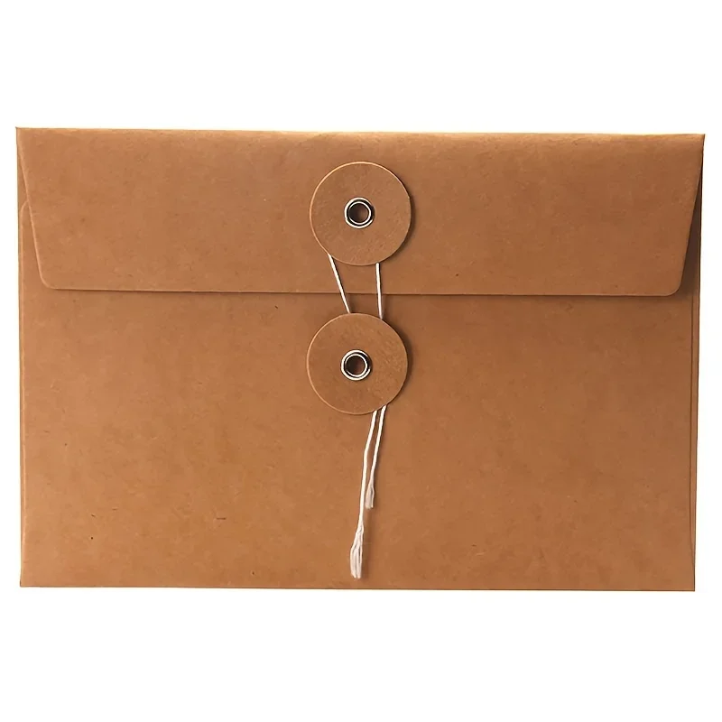 Fotografia 6: Conjunto de 20 Envelopes de Papel Kraft Marrom Estilo Retrô