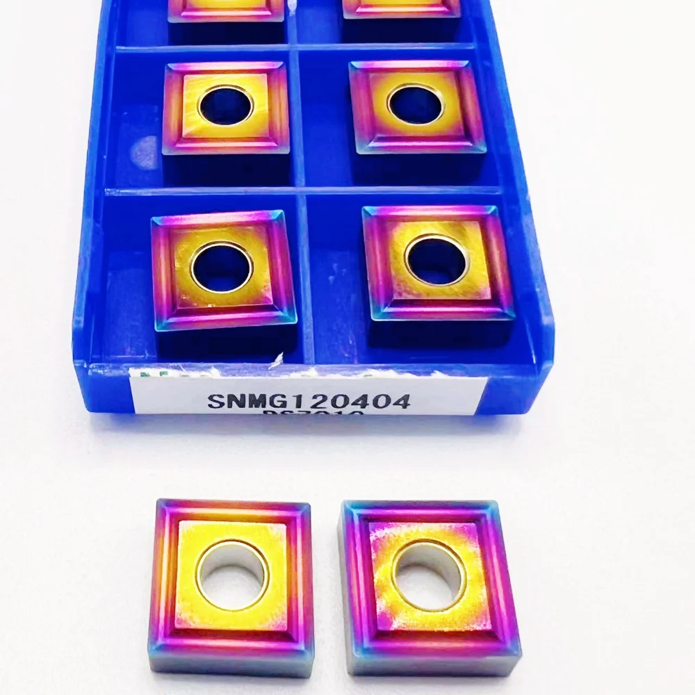 超硬インサート SNMG 120404   CNC 旋盤ツール刃先交換式旋削インサート、ステンレス鋼合金鋼 DS7010 SNMG 用 120404