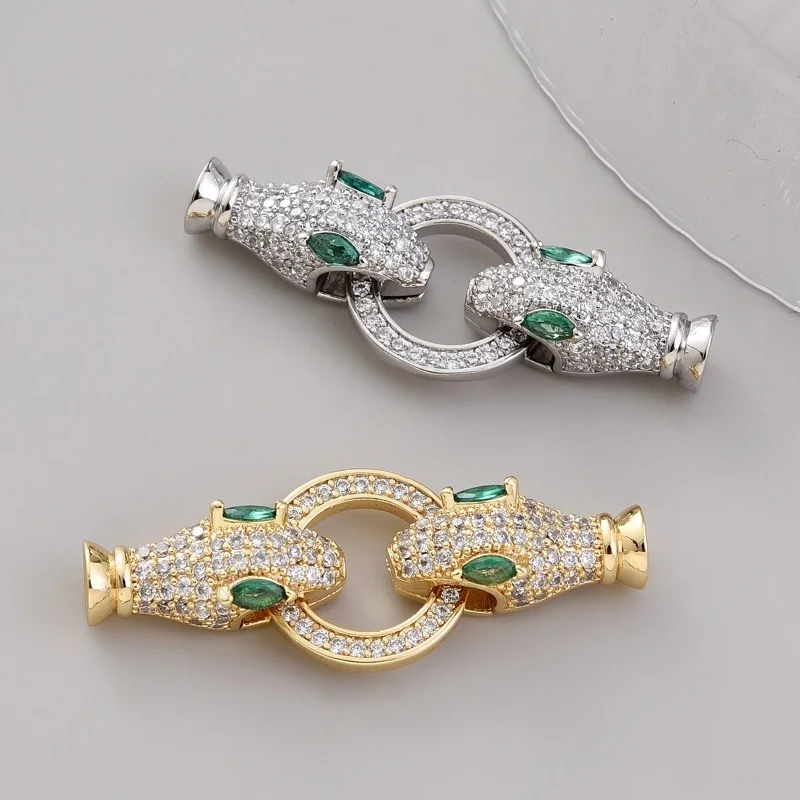 Juya18K الذهب والفضة مطلي موصل الزخرفية قفل السحابات السنانير المشابك DIY بها بنفسك الخرز كريستال اللؤلؤ صنع المجوهرات