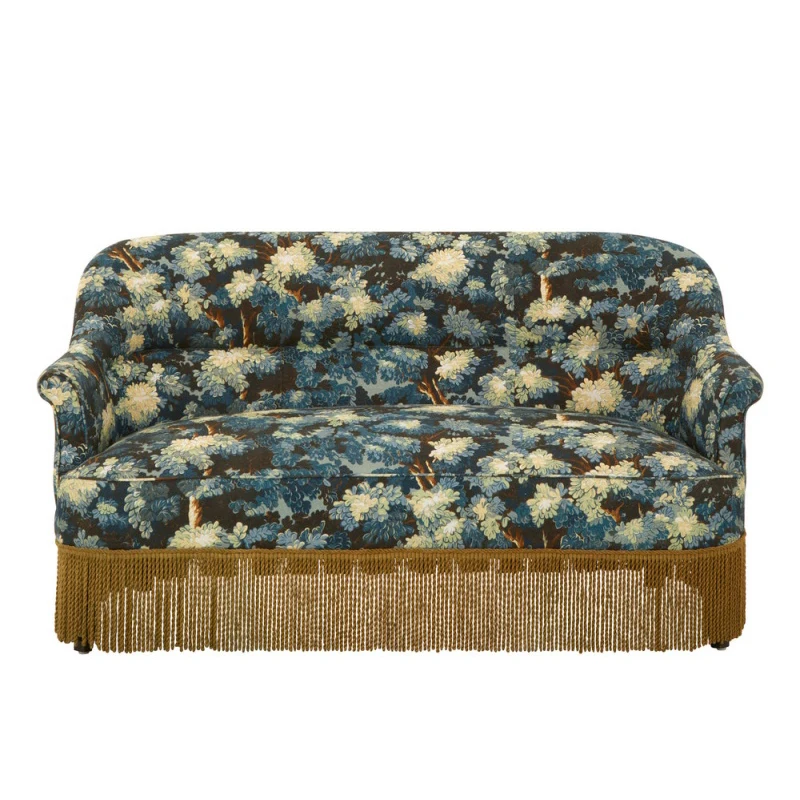

French tassel retro nostalgic double balcony lounge chair