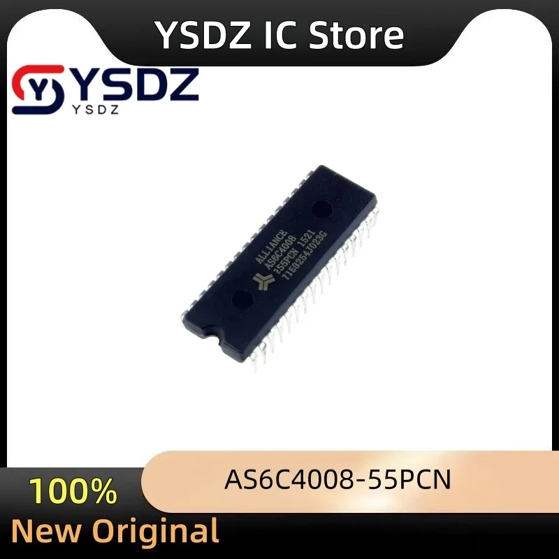 Original genuine AS6C4008-55PCN AS6C4008 SRAM static random access memory IC chip package PDIP-32