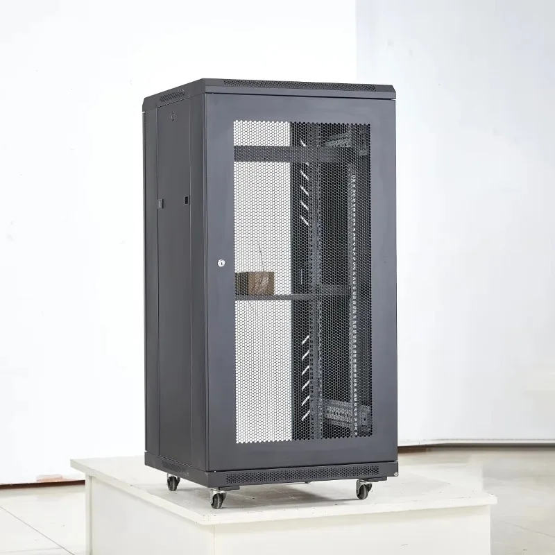 19-Inch Network Cabinet Network Rack Server 22u Rack Cabinet with Wheels