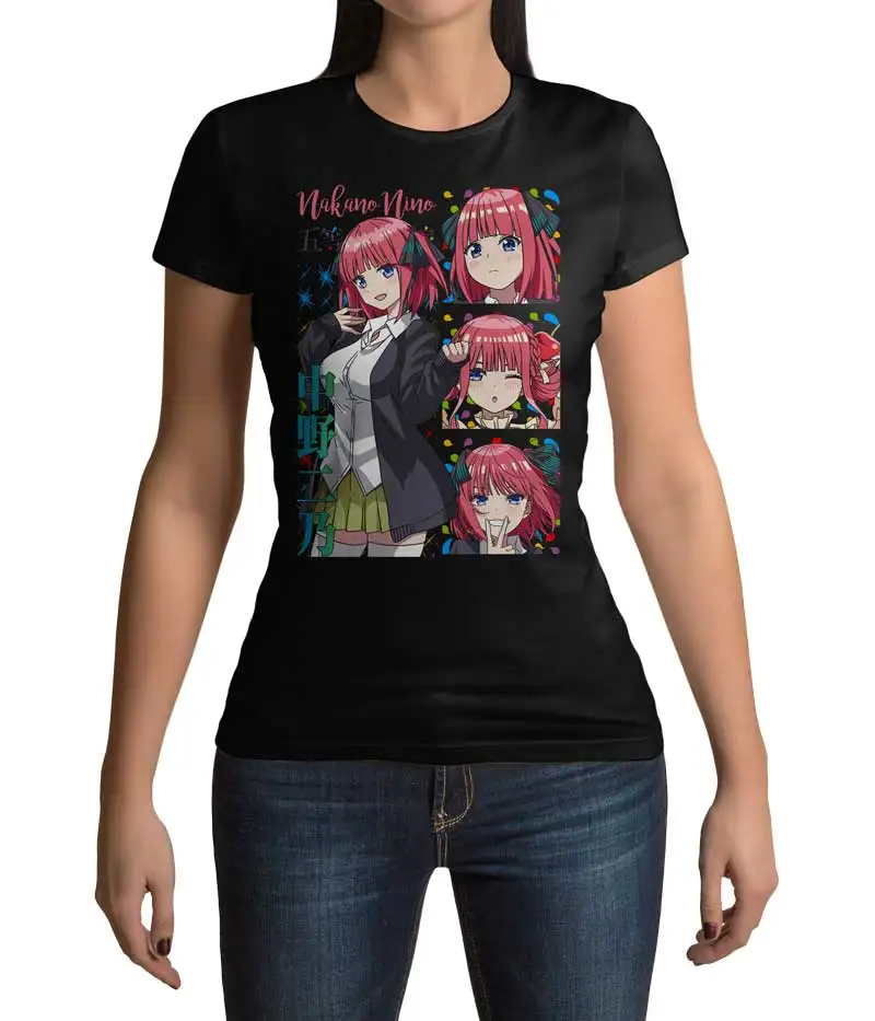 Nino Nakano Quintessential Quintuplets T-shirt – Tsundere Sister with Headphones & Blushing Confession Scene