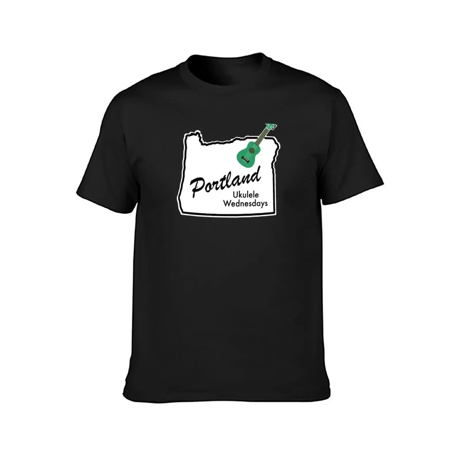 Portland Ukulele Wednesdays T-Shirt plus size clothes customs design your own shirts graphic summer top cotton t shirt men