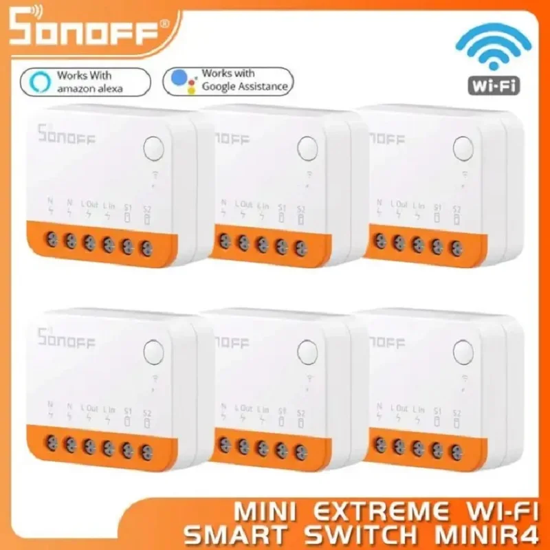 

Intelligen SONOFF Wifi Switch MiniR4 Module Switch Two-Way Control Smart Home Works With Alexa Google Home Yandex AliceSmartthi