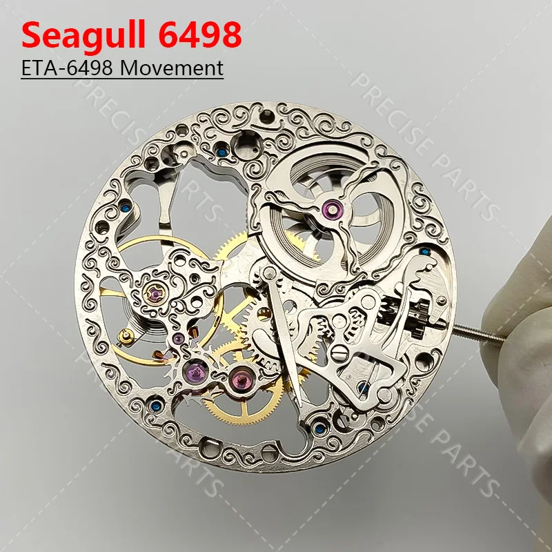 Watch Manual Winding Movement Suitable For ETA 6498 Watch Repair Parts Mechanical Watch Movement 17 Gems