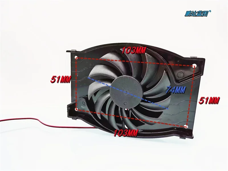 Pengda blueprint 116*84*9MM silent pc chassis 12V 0.08A power graphics card cooling fan