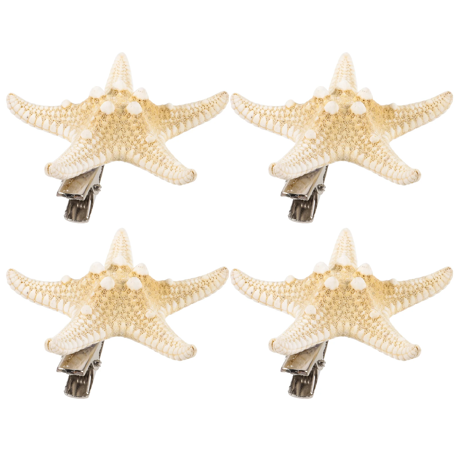 

4Pcs SeaStarHairClip Beach Five-Pointed Star Hairpin Bridal Hair Clip Hair Clip Pins HairstyleDecoration