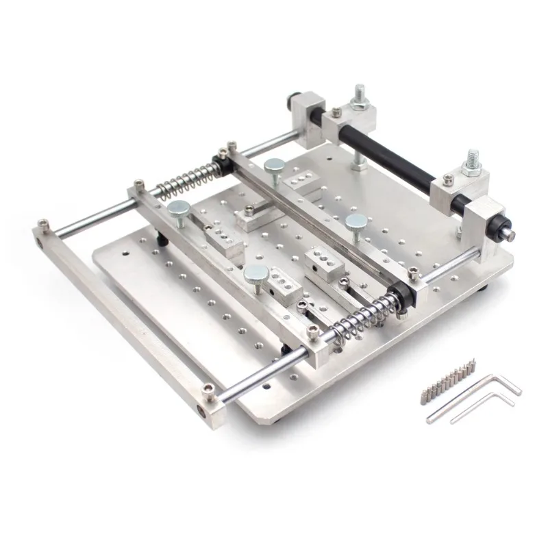 PCB Stencil Solder Paste Printing Table - Manual Benchtop Solder Paste Printer for SMT Assembly