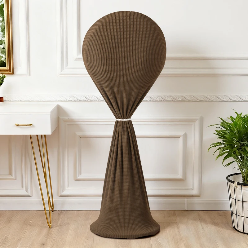 2026 غطاء مروحة مرن لون خالص 360 °   تغطية كاملة حامي برج المروحة الكهربائية يغطي غطاء التخزين العالمي الغبار يغطي