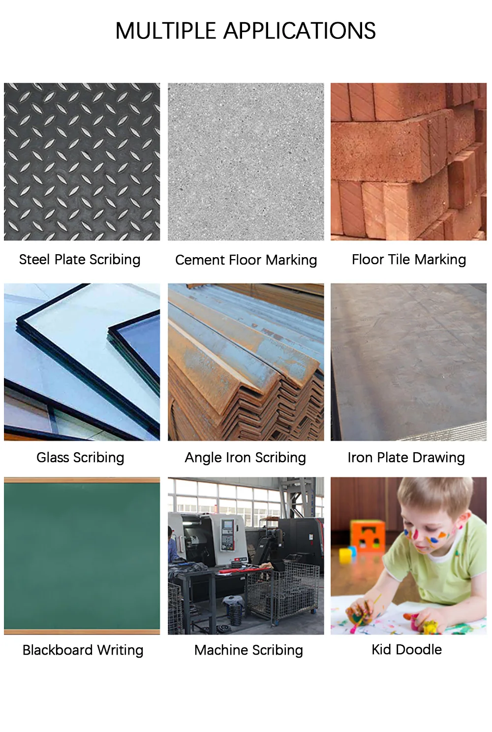 Slate Pencil Soft Mineral Strips For Metal Cutting Scribing Crystal Talc Pen Construction Marking Plaster Pen Dust-free Chalk