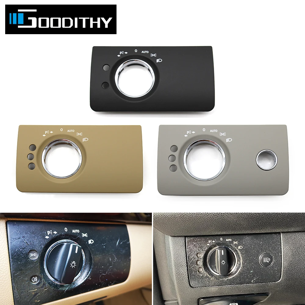 

Upgraded Car Interior Dashboard Headlight Switch Button Panel Trim Head Lamp Replacement For Benz ML GL W164 X164 300 350