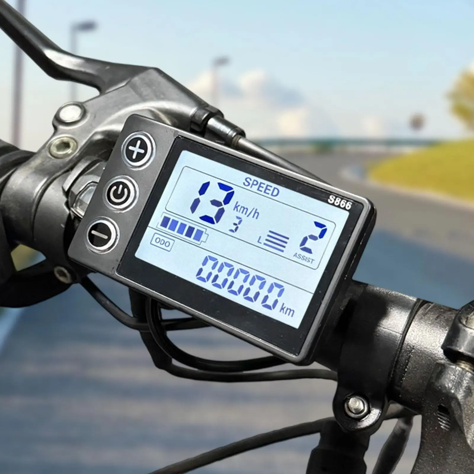 S866 Electric Bike LCD Display Meter Modification Easy Installation Repairing 24V 36V 48V Ebike LCD Display Control Panel