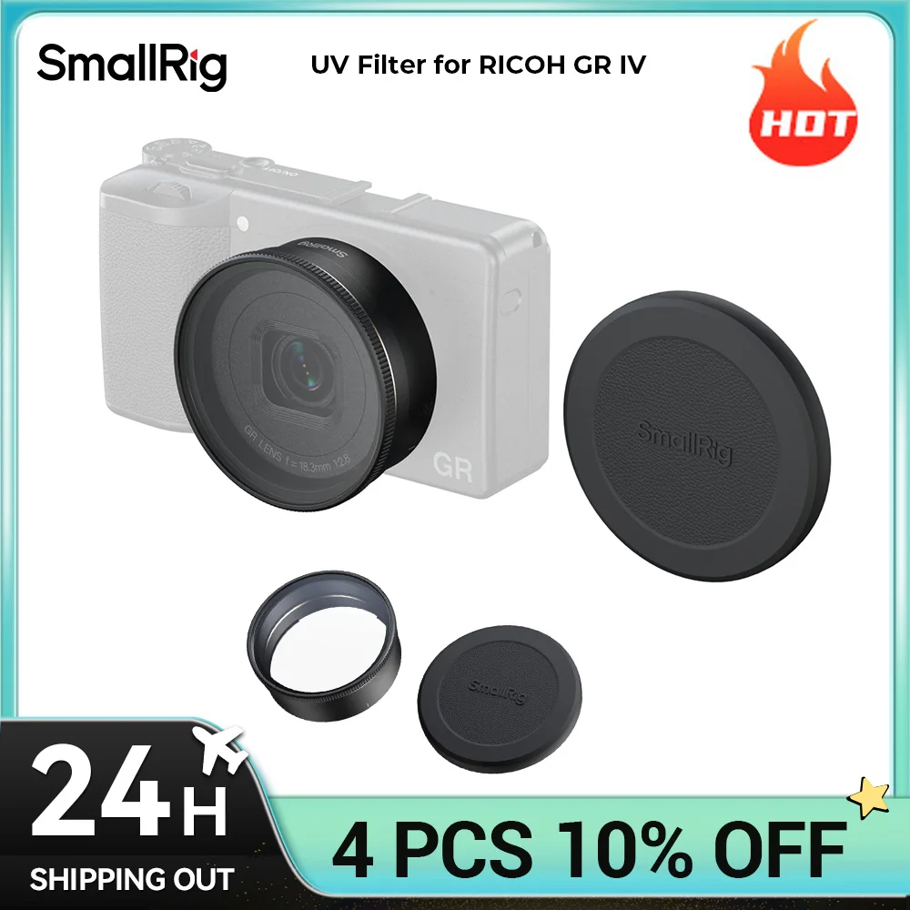 

SmallRig UV Filter for RICOH GR IV Dual-Protection for GR IV Retractable Lens UV filter Lens Hood Into One 5679