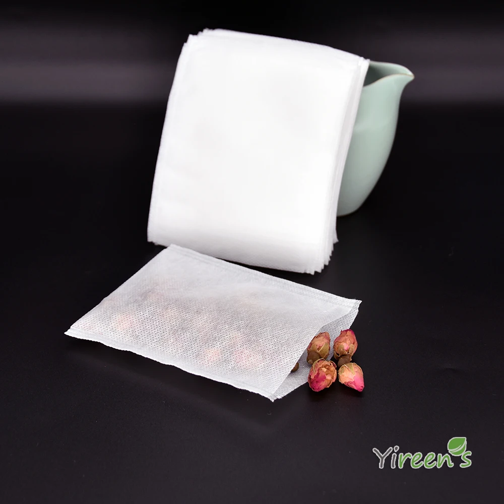 Free shipping! 70 X 90mm Yireen‘s Food Grade Non-woven Fabric Heat Sealing Filter Herb Tea Bags