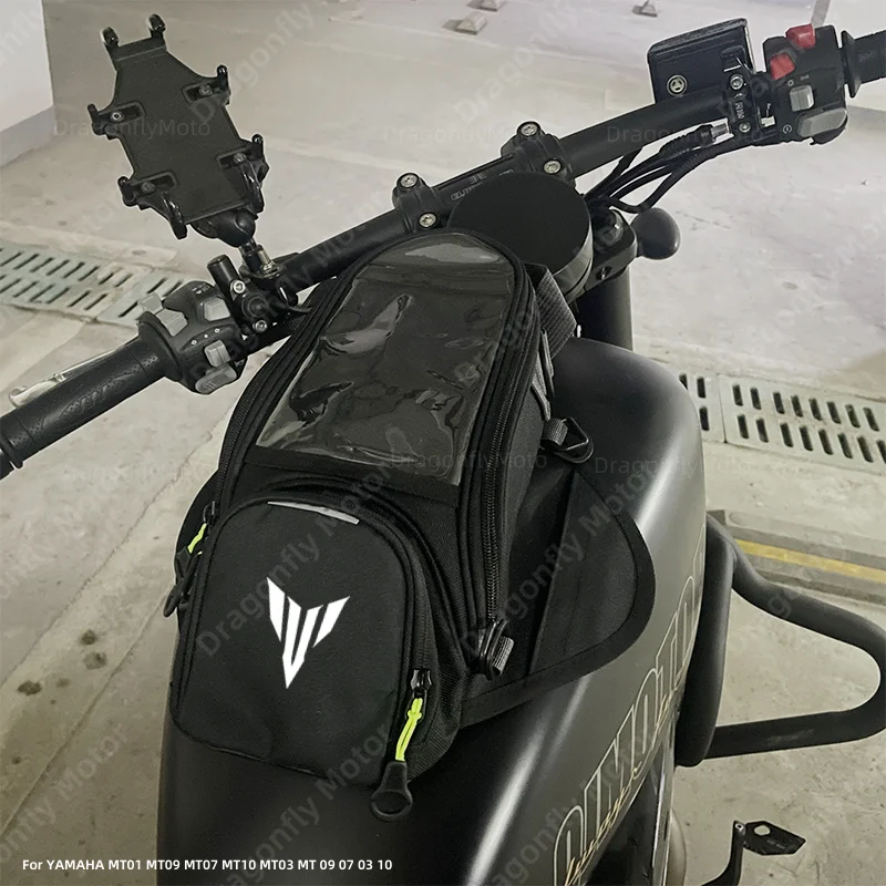 Motorcycle Fuel Bag Mobile Phone Navigation Tank For YAMAHA MT01 MT09 MT07 MT10 MT03 MT 09 07 03 10 Small Oil Reservoit Package