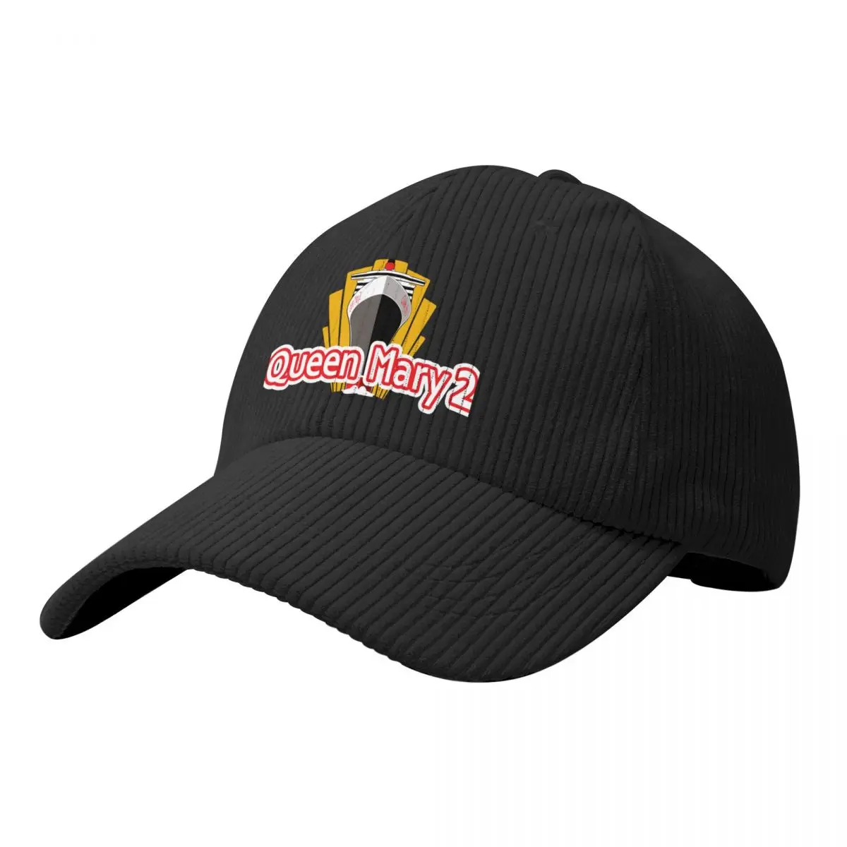 

Queen Mary 2 cap Baseball Cap black Beach Outing Unique hats Mens Tennis Women's