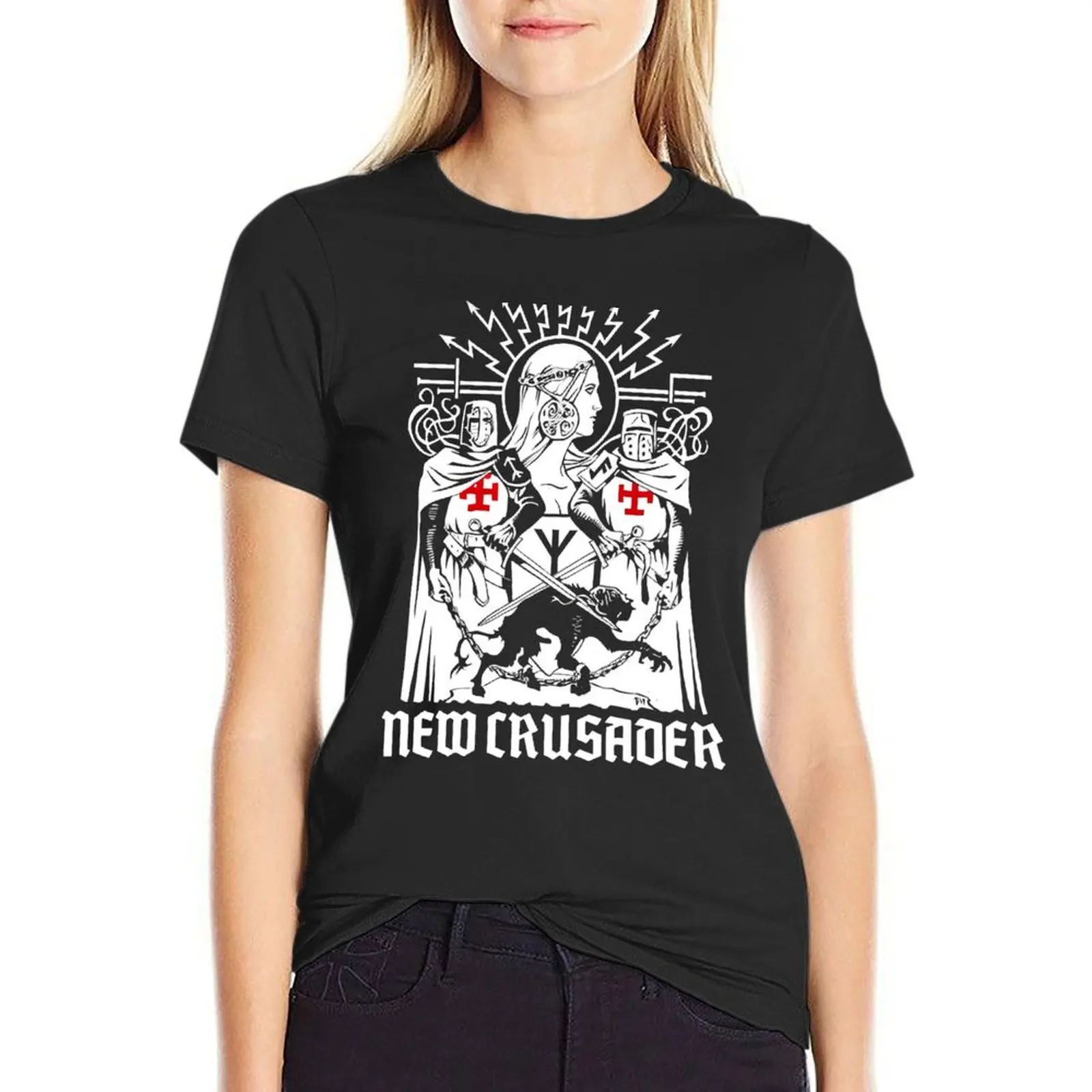 Theozoology J?rg Lanz von Liebenfels - New Crusader T-Shirt summer clothes funny Women t shirt