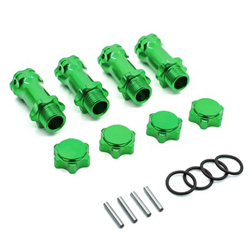 4pcs ล้อ HEX HUB M17 17 มม.M37 37 มม.อะแดปเตอร์ 12 มม.ป้องกันฝุ่น Capx4 ยาว Combiner Coupler สําหรับ 1/8 รุ่น RC รถอะไหล่