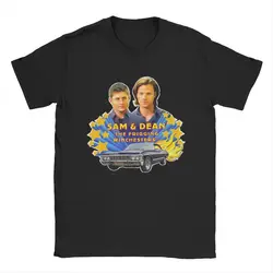 Men Sam & Dean Supernatural T Shirt 100% Cotton Clothing Novelty Short Sleeve Crew Neck Tees 4XL 5XL T-Shirts