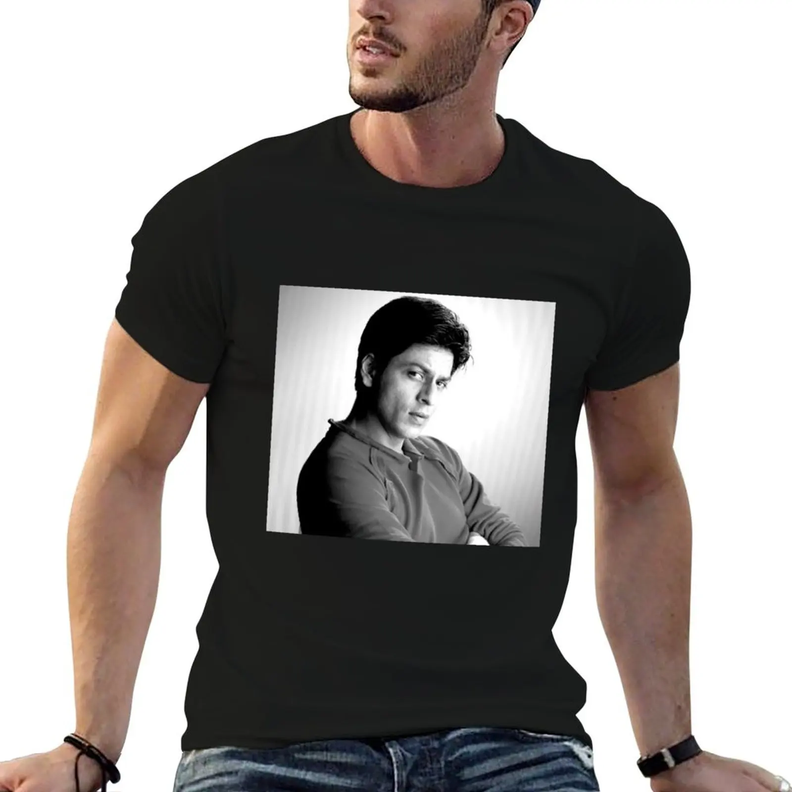 

Shah Rukh Khan T-Shirt anime tshirt t shirts for man graphic tees T-Shirt