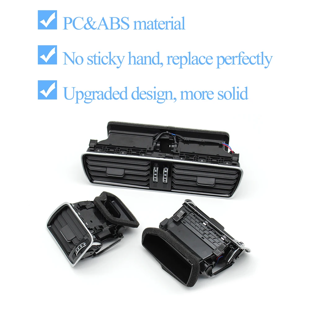 ​Car Dashboard Front Left Right Middle Air Conditioner AC Vent Grille Assembly For VW Passat B6 B7 CC 3AD819702A 3AD819728A