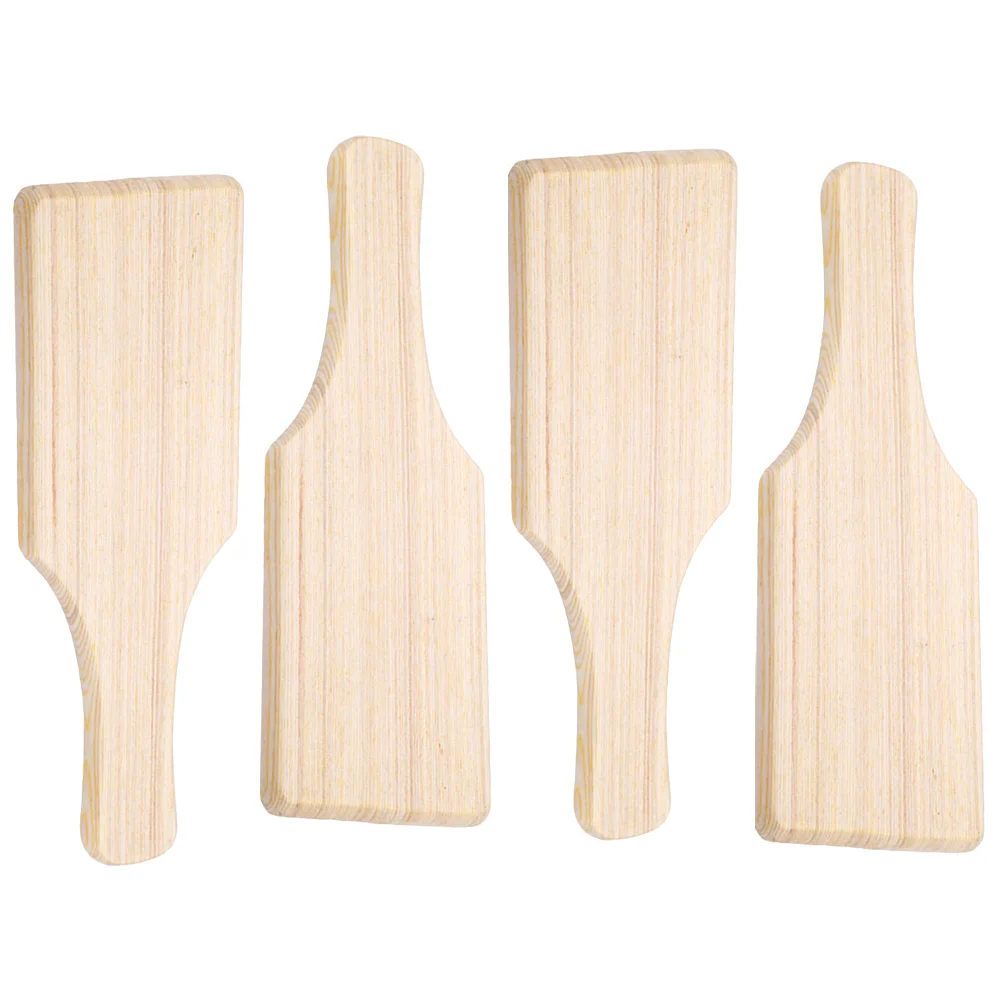 

4 Pcs Clay Wood Clapper Pottery Shaping Tool Carving Paddle Tools Sculpture Modeling Board Wooden for Crafting