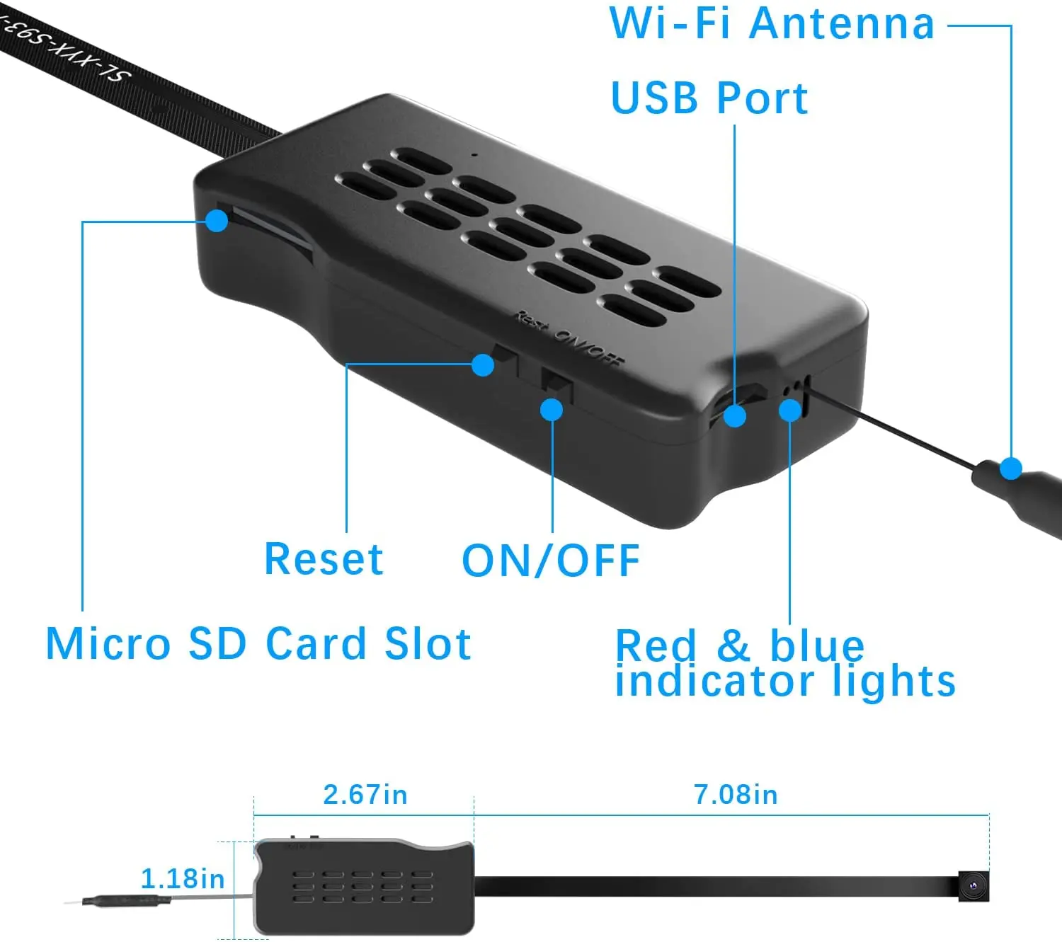 Wireless Mini Camera DIY 1080P WiFi IP Nanny Cam for Home Security Motion Detection Alarm & Record Support hidden Phone APP