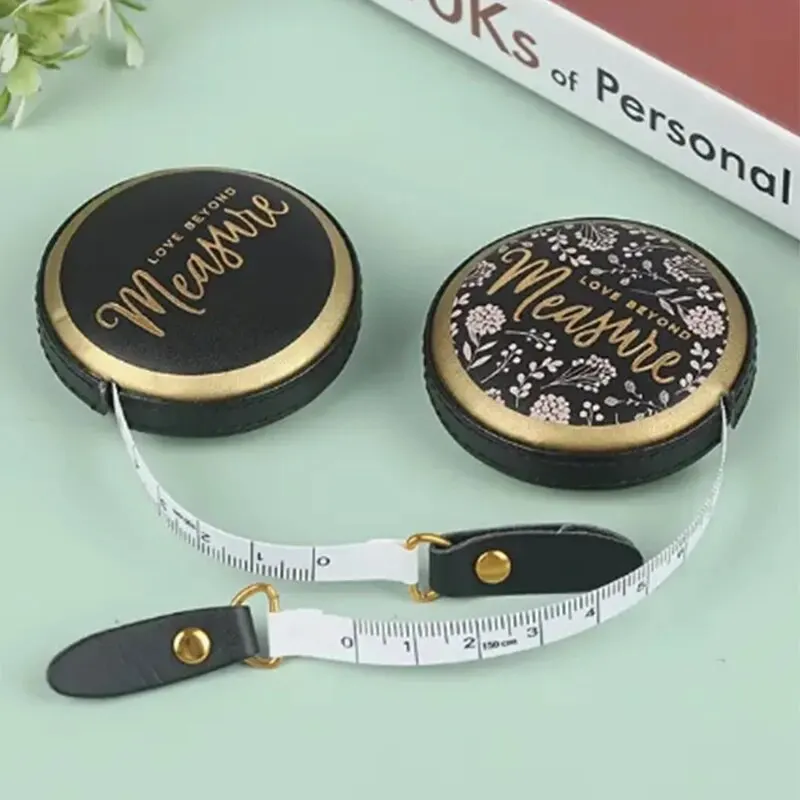 

1.5/2m Portable Retractable Vintage Style Mini Tape Nostalgia Measure Ruler Retro Sewing Centimeter Inch Roll Tape