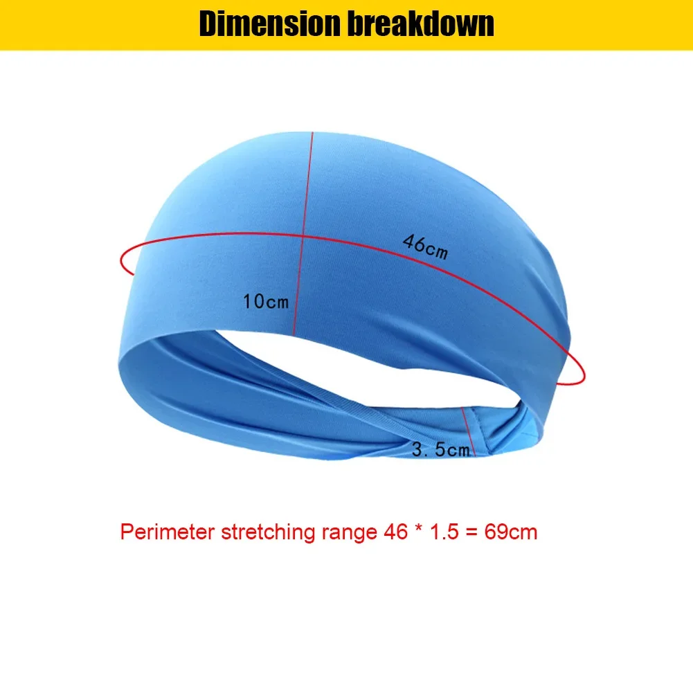 Elastische Sport-Stirnbänder, Schweißabsorption, Kopfschmuck, schnell trocknend, Workout-Stirnband, rutschfest, atmungsaktiv, für Yoga, Laufen
