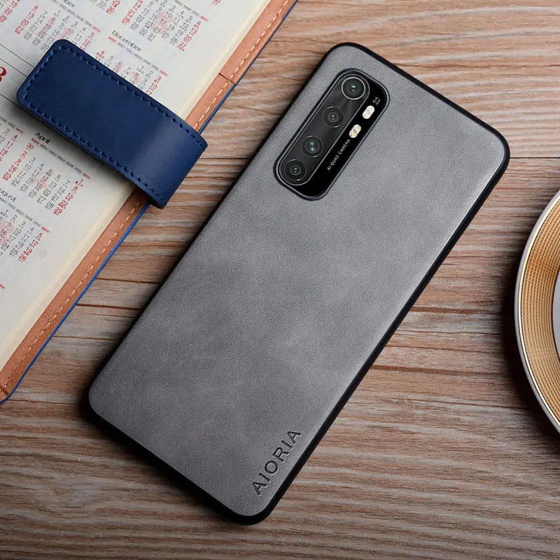 Case for Xiaomi mi note 10 10T Pro Lite Ultra smooth feel durable fingerprint proof pu leather cover