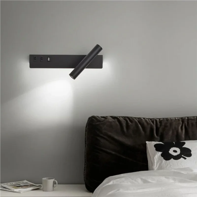 

Modern and Simple Adjustable LED Wall Light Living Room Background Wall Light Creative Rotatable Home Decor Lighting Fixture