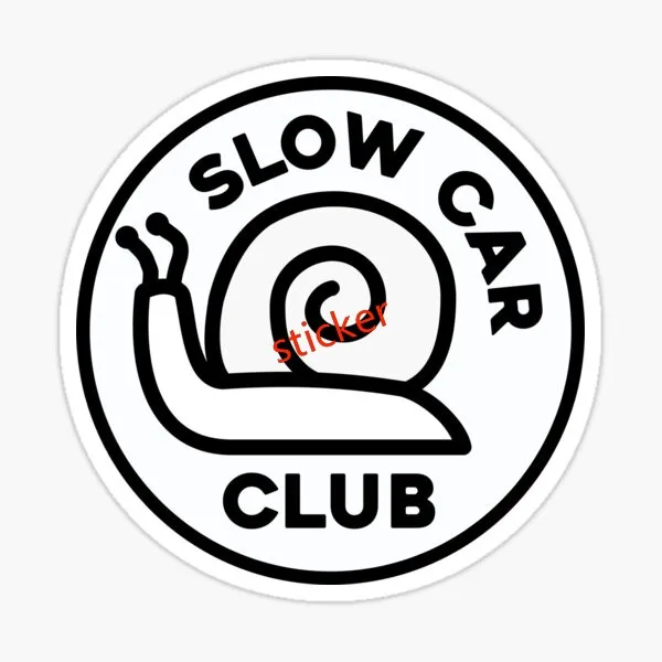 

Cartoon Animals Sticker Slow Car Club Decals Decor Cover Scratches Gift Accessories Cars Suv Bodywork Motocross Bumper Window