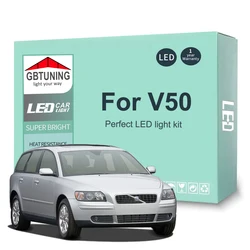 Canbus LED Interior Light Bulb Accessories For Volvo V50 2004 2005 2006 2007 2008 2009 2010 2011 2012 Car Reading Trunk Lamp