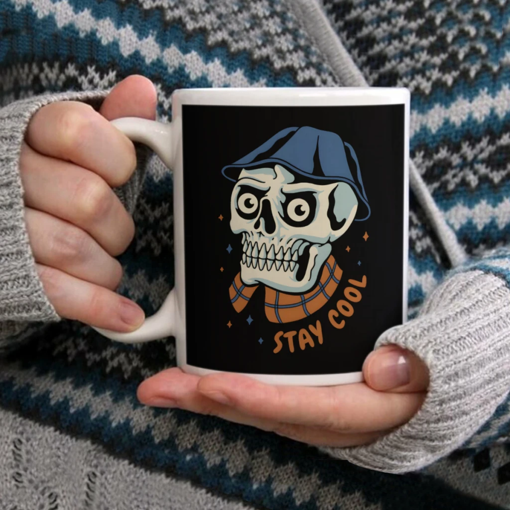 

Stay CoolCoffee Mug Tea Cup 11oz Coffee Cup Funny Birthday Ceramic Mug Personalized Cup