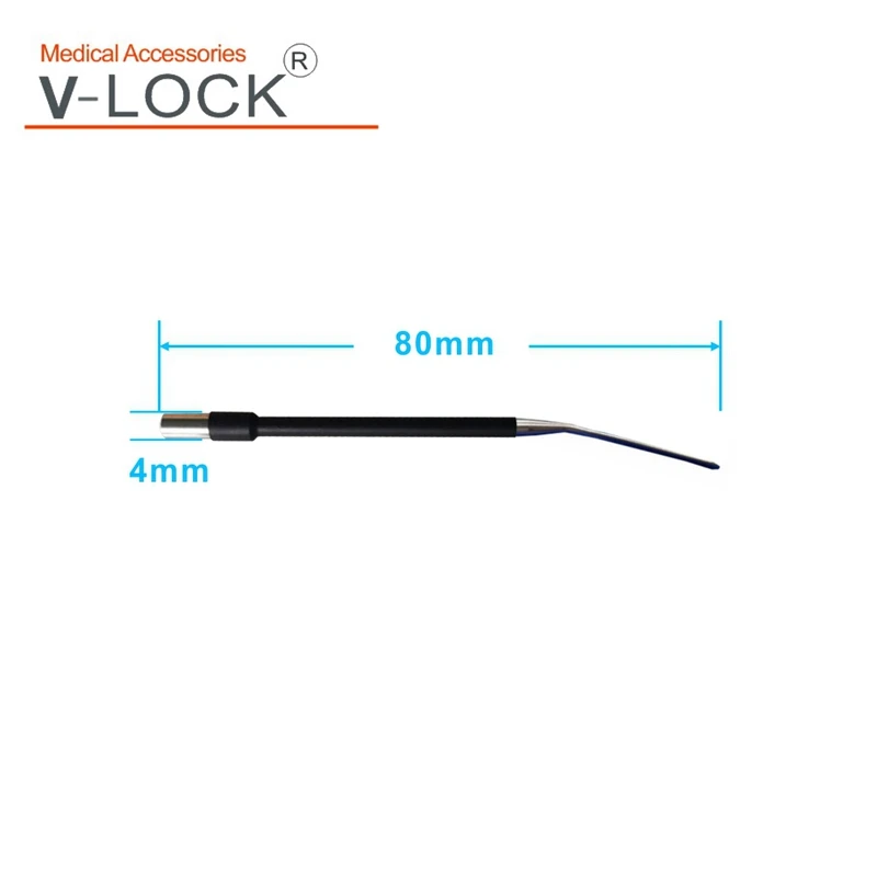 2023 V-lock Electrosurgical 80mm*4mm Blade Needle Tungsten Circle Electrode 10pcs Packing