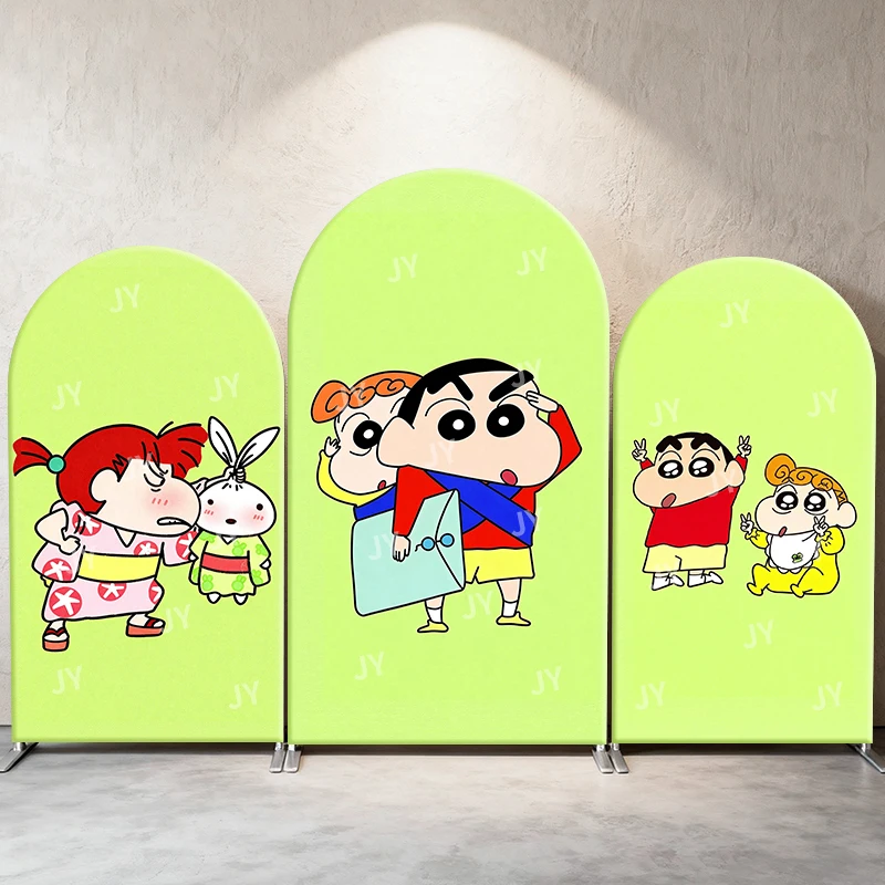 

Crayon Shin Chan Kasukabe Defense Team Theme Arch Backdrop Cover For Kids Birthday Baby Shower Party Photo Booth Decoration