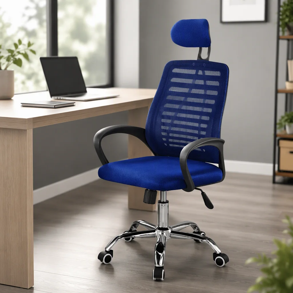 2026 Adjustable Swivel Office Chair With Headrest Mesh Back Support Ergonomic Computer Chair for Daily Workingpromote sales
