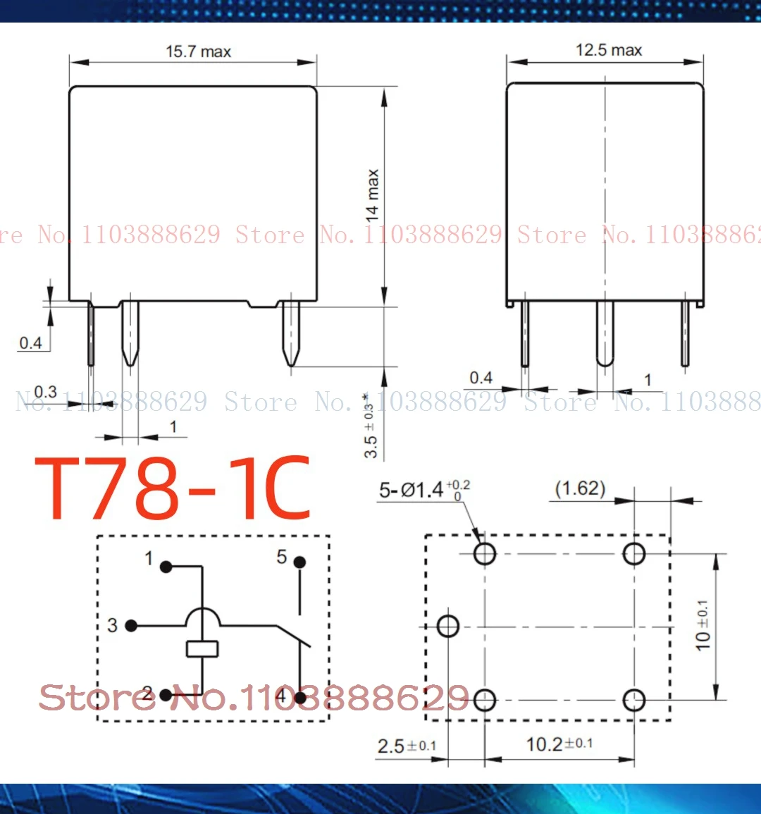 LQ-12 T78-1C-12V 20A 5