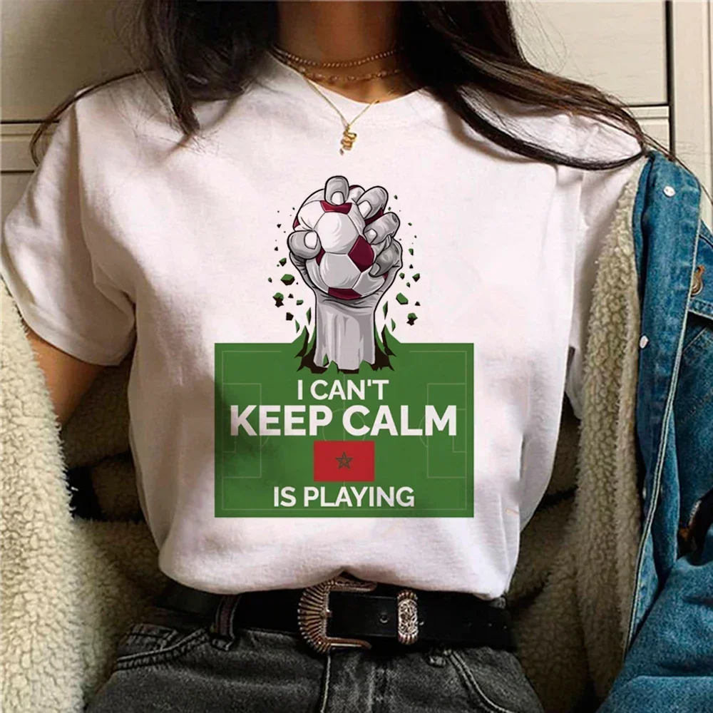 المرأة تي شيرت المغرب طباعة بلايز المحملة قميص أسود الإناث تيشيرت صيفي 90s الفتيات الجرافيك المحملة الإناث لطيف بلايز المحملة #1