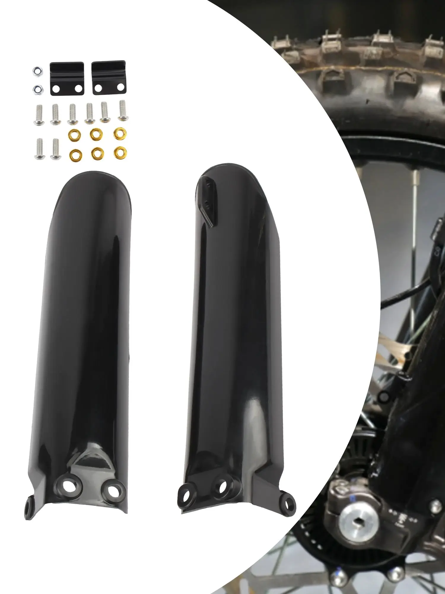 AliExpress PowerMotor KLX110 Motocross Front Fork Protector Covers Fork Guards For China 110cc 125cc 140cc 150cc 160cc Dirt Pit Bike CRF50 CRF70